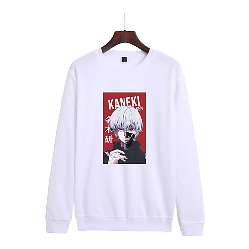 

Inspired by Tokyo Ghoul Kaneki Ken Hoodie Polyester / Cotton Blend Graphic Prints Printing Hoodie For Women's / Men's