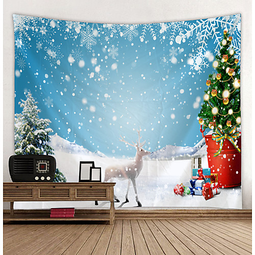 

Christmas / Classic Theme Wall Decor 100% Polyester Classic / Fantasy Wall Art, 150100 cm Decoration