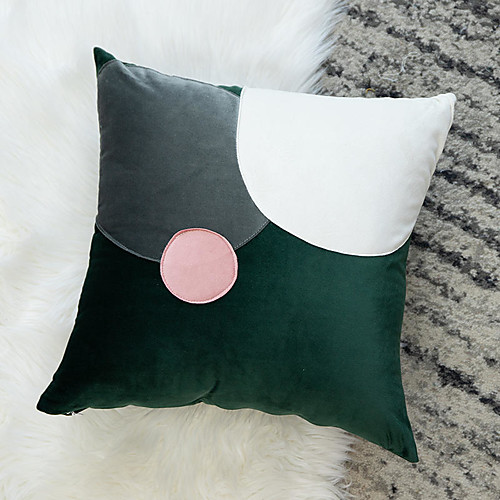 

Northern Europe Fashion Patch Netherlands Velvet Pillow Case Cover Living Room Bedroom Sofa Cushion Cover Modern Sample Room Cushion Cover