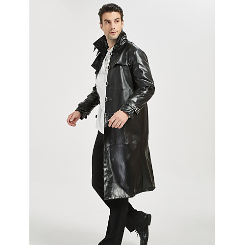 

Plague Doctor Retro Vintage Gothic Steampunk Coat Masquerade Men's Costume Black / Coffee / Black / Grey Vintage Cosplay Party Halloween Long Sleeve