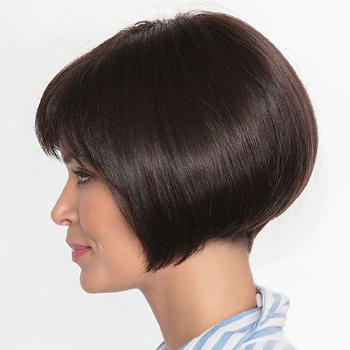 

Synthetic Wig Straight kinky Straight Pixie Cut Wig Short Dark Brown White Synthetic Hair Women's Classic Easy to Carry Exquisite Blonde Dark Brown