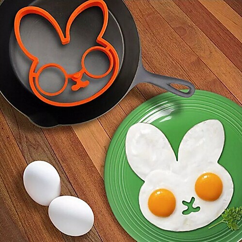 

Egg Mold Creative Cartoon Rabbit Silicone Pancakes Omelette Device Egg Tool Kitchen DIY Creative Fried Egg Mold