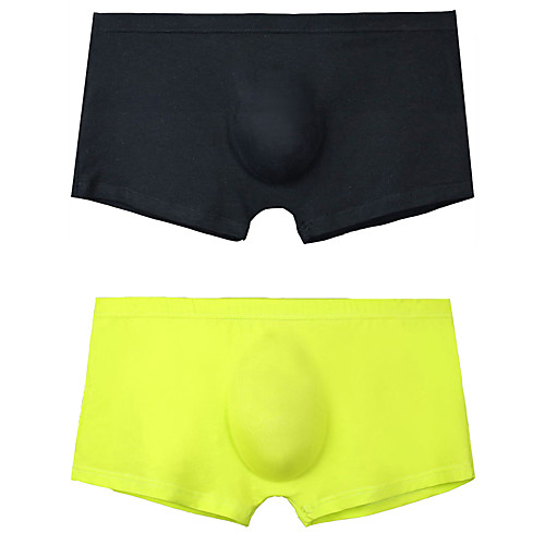 

Men's 2 Piece Basic Boxers Underwear - Normal Low Waist Multi color M L XL