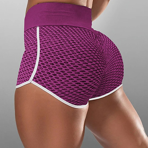 

Women's Compression Shorts Running Tight Shorts Street Bottoms with White Trim Fitness Gym Workout Running Jogging Training Breathable Quick Dry Soft Sport Solid Colored Black Blushing Pink Wine Blue
