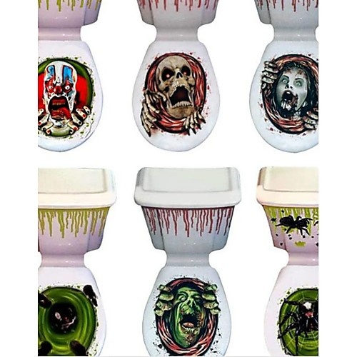 

Halloween Closestool Decals Bloodcurdling Principal Pattern Random 6031Cm