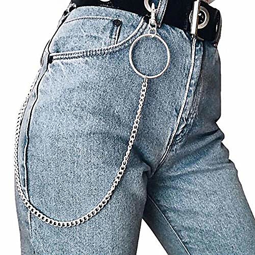 

women pant chain, men trousers jeans wallet pocket key chain pendants