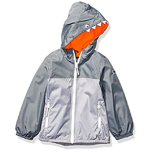 

osh kosh boys' little midweight jacket, grey fall, 4