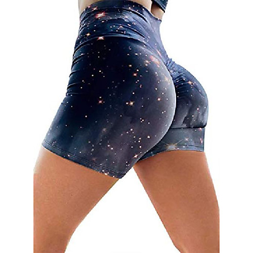 

women's workout shorts scrunch booty gym yoga pants high waist tummy control butt lifting sports leggings yellow l