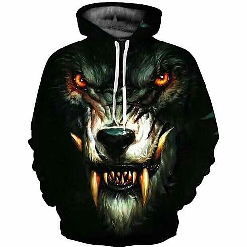 

Inspired by Animal Wolf Cosplay Costume Hoodie Plush Fabric 3D Printing Hoodie For Women's / Men's