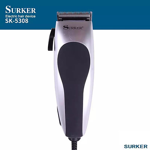 

SURKER SK-5308 Hair Clipper Shaver Electric Beard Trimmer Portable Mini Hair Cutting Machine Men Razor with 4 Combs