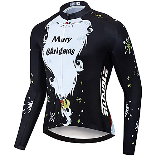 

21Grams Women's Long Sleeve Cycling Jersey Winter Fleece Black Bike Jersey Top Mountain Bike MTB Road Bike Cycling Thermal Warm UV Resistant Fleece Lining Sports Clothing Apparel / Stretchy