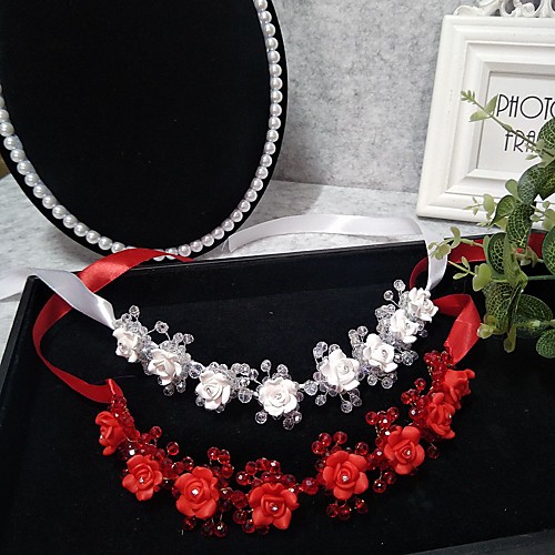 

Headpieces Wedding Basketwork / Beads / Alloy Tiaras / Headbands / Headpiece with Rhinestone / Floral / Trim 1 Piece Wedding / Party / Evening Headpiece