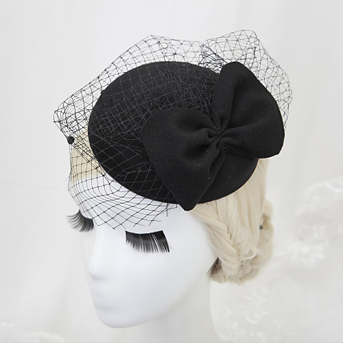 

Net / Fabrics Headwear with Bowknot 1 Piece Wedding Headpiece