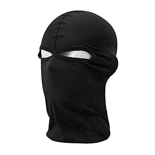 

motorcycle cycling ski neck protecting outdoor lycra balaclava full face mask - black