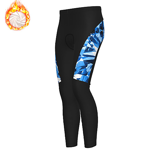 

21Grams Men's Cycling Tights Winter Fleece Bike Tights Bottoms Fleece Lining Warm Sports Camo / Camouflage Black Mountain Bike MTB Road Bike Cycling Clothing Apparel Bike Wear / Stretchy / Athleisure
