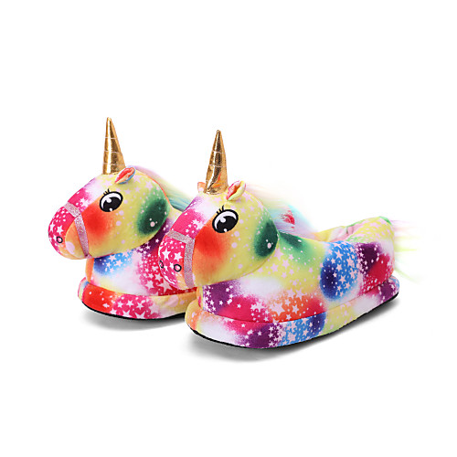 

Adults' Kigurumi Pajamas Slippers Unicorn Flying Horse Onesie Pajamas Cotton Rainbow Cosplay For Men and Women Animal Sleepwear Cartoon Festival / Holiday Costumes / Shoes