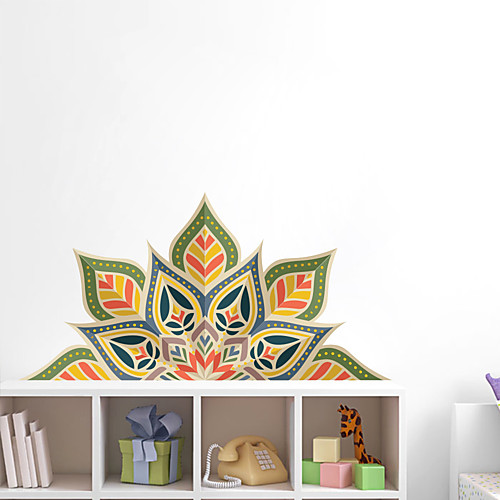 

Creative Personality Colorful Mandala Culture Yoga Home Background Decoration Can Be Removed Stickers 57114CM