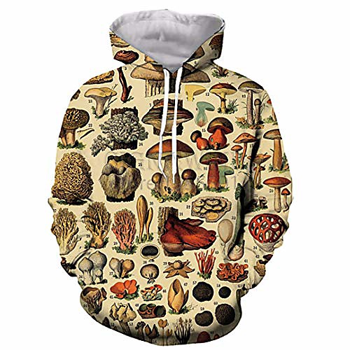 

popular mushroom collage hoodies unisex 3d print most streetwear 2 5xl
