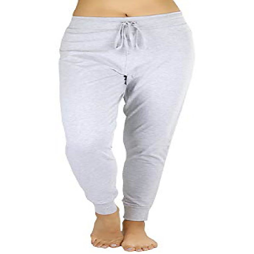 

women's lightweight cotton jogger pants - heather gray - m