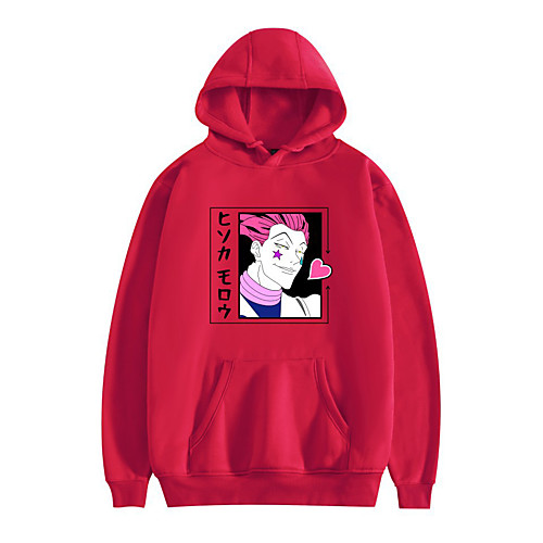 

Inspired by Hunter X Hunter Hisoka Cosplay Costume Hoodie Polyester / Cotton Blend Graphic Printing Hoodie For Women's / Men's