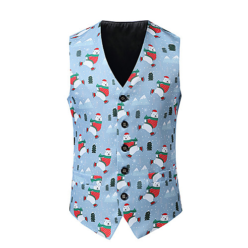 

Santa Claus Cosplay Costume Men's Adults' Christmas Christmas Christmas Polyester Vest
