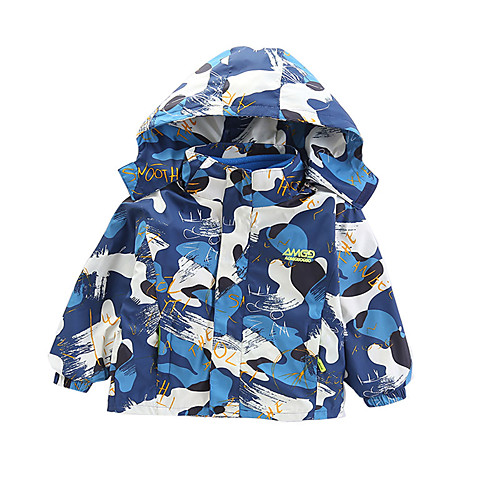 

Boys' Hiking 3-in-1 Jackets Winter Outdoor Camo Thermal Warm Waterproof Windproof Breathable Winter Jacket Top Hunting Fishing Climbing Red Blue Green / Kid's