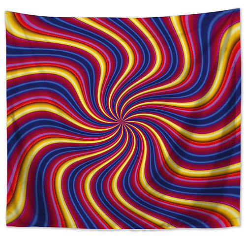 

Wall Tapestry Art Decor Blanket Curtain Picnic Tablecloth Hanging Home Bedroom Living Room Dorm Decoration Polyester Irregular Magical Gold Red And Blue Colors