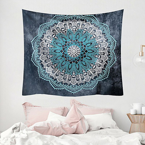 

Wall Tapestry Art Decor Blanket Curtain Picnic Table Cloth Hanging Home Bedroom Living Room Dormitory Decoration Polyester Fiber Mandala Psychedelic Floral Flower Lotus