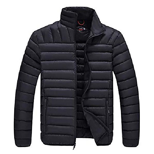 

men's lightweight water-resistant packable down jacket (black,xl)