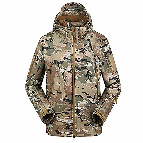 

Hunting Jacket Outdoor Thermal Warm Waterproof Windproof Wear Resistance Coat Top Camping / Hiking Hunting Fishing Jungle camouflage CP camouflage ACU camouflage
