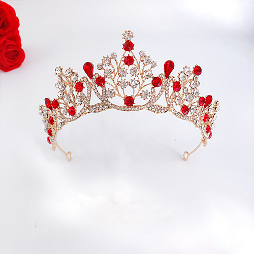 

Alloy Hair Tool / Hair Accessory with Rhinestone / Flower 1 Piece Wedding / Party / Evening Headpiece