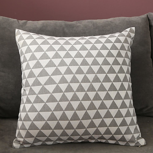 

Cushion Cover Fashion Simple Northern Europe Geometry Pattern Flax Double Sided Printing Pillow Case Cover Living Room Bedroom Sofa