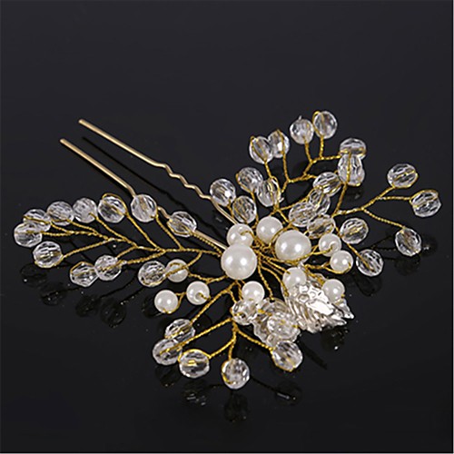 

Crystal / Alloy Headpiece / Hair Pin with Crystal 1 Piece Wedding Headpiece