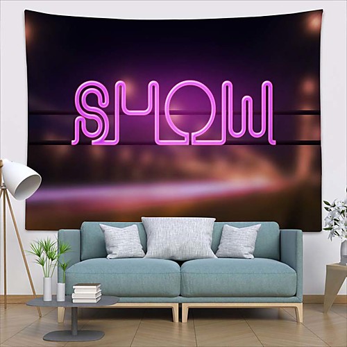

Wall Tapestry Art Deco Blanket Curtain Picnic Table Cloth Hanging Home Bedroom Living Room Dormitory Decoration Polyester Fiber Still Life Modern Neon
