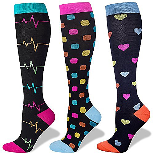 

wild calf compression socks for women 15-20 mmhg, for nurses, runner, flight travel and prenancy