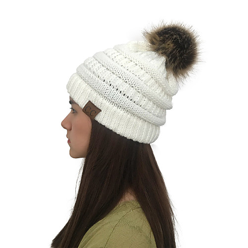 

Girls' Hiking Cap Ski Hat Hooded Neck Warmer 1 PCS Winter Outdoor Thermal Warm Waterproof Windproof Warm Skull Cap Beanie Solid Color Polyester Taffeta Light Blue claret White for Hunting Fishing