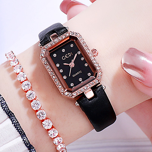 

Women's Quartz Watches Analog Quartz Modern Style Stylish Elegant Casual Watch Imitation Diamond / One Year / Genuine Leather / Japanese