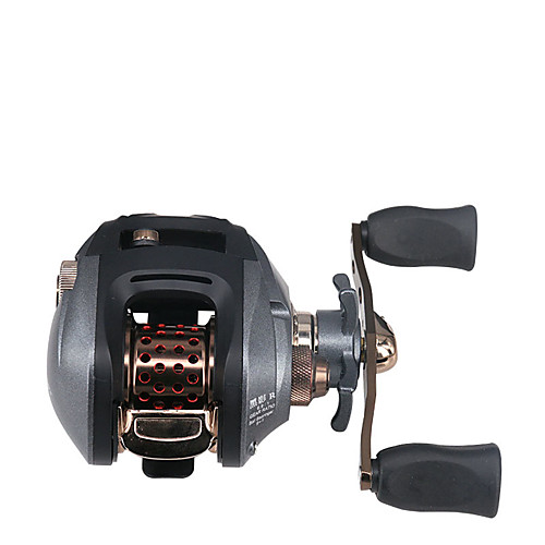 

Fishing Reel Baitcasting Reel 6.9:1 Gear Ratio 10 Ball Bearings Adjustable for Sea Fishing / Freshwater Fishing / Trolling & Boat Fishing