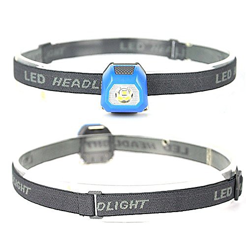 

[300lm ultrabright] portable mini led lamp 3 modes adjustable headlamp (blue)
