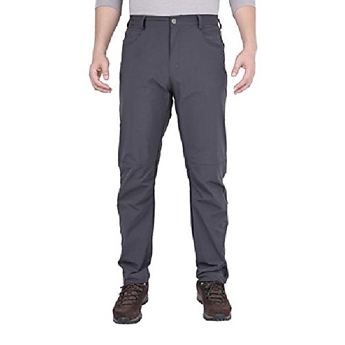 

men's travel quick dry cargo navy hiking pants gray 36-37 waist/32 inseam