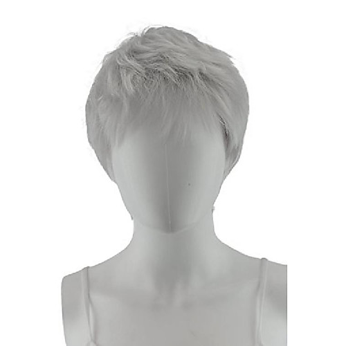 

epic cosplay silvery grey short anime wig 12 inches(23s1)