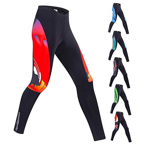 

Realtoo Men's Cycling Tights Spandex Bike Tights Pants Bottoms 3D Pad Sports Mineral Green / Black / Red / Red Mountain Bike MTB Road Bike Cycling Clothing Apparel Form Fit Bike Wear / Micro-elastic