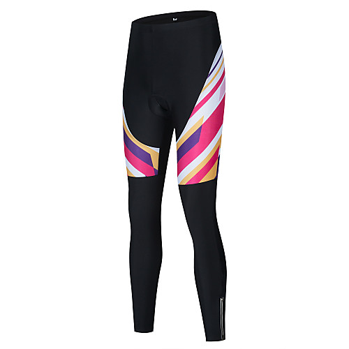 

21Grams Women's Cycling Tights Cycling Bib Tights Winter Bike Tights Bib Tights Padded Shorts / Chamois Breathable Quick Dry Sports Black / Red / BlackWhite Mountain Bike MTB Road Bike Cycling