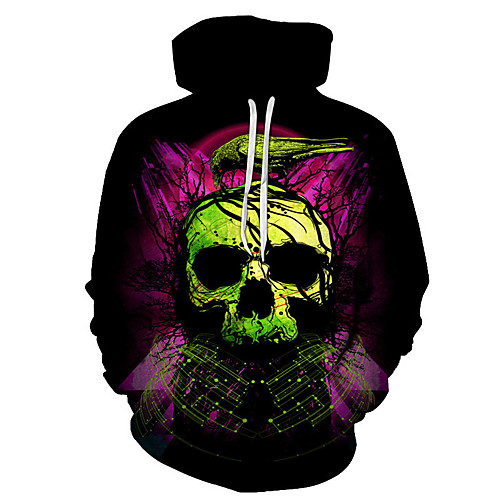 

skull weed stoner rasta mens hoodie, pot hooded sweatshirt black s