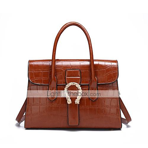 

Women's Bags Satchel Top Handle Bag Date Office & Career Handbags Black Red Khaki Brown
