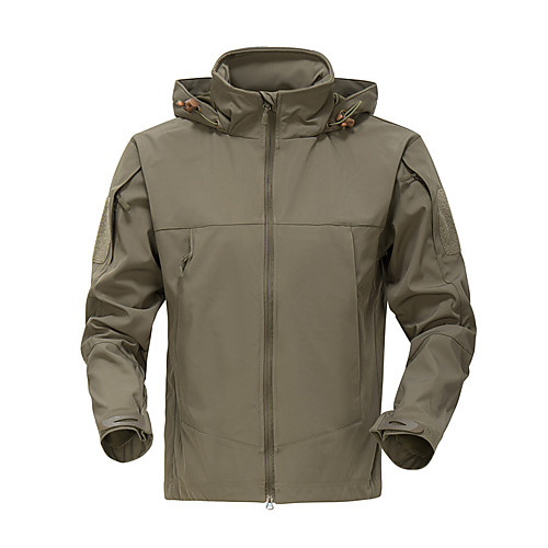 

Men's Hunting Jacket Outdoor Thermal Warm Waterproof Windproof Wearproof Summer Camo Coat Top Polyester Camping / Hiking Hunting Fishing Jungle camouflage Black Camouflage