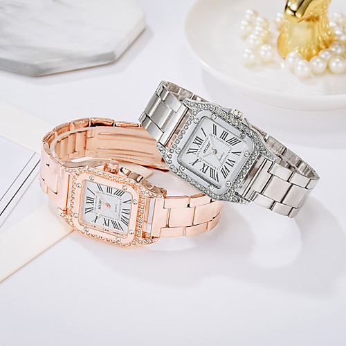 

Women's Bracelet Watch Steel Band Watches Analog Quartz Stylish Luxury Casual Watch Imitation Diamond