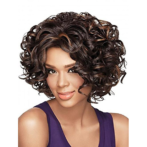 

short straight hair wig cosplay wavy black women (sw0492a)