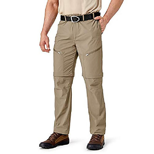 

men's pants-casual vacation travelling zipper pockets pants (khaki 40)