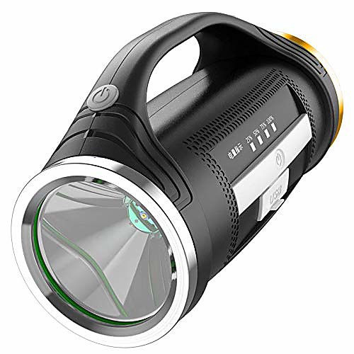 

led searching flashlight usb rechargeable 500m 15/30hours outdoor flashlight for hunting camping hiking caving (t6 5000w)